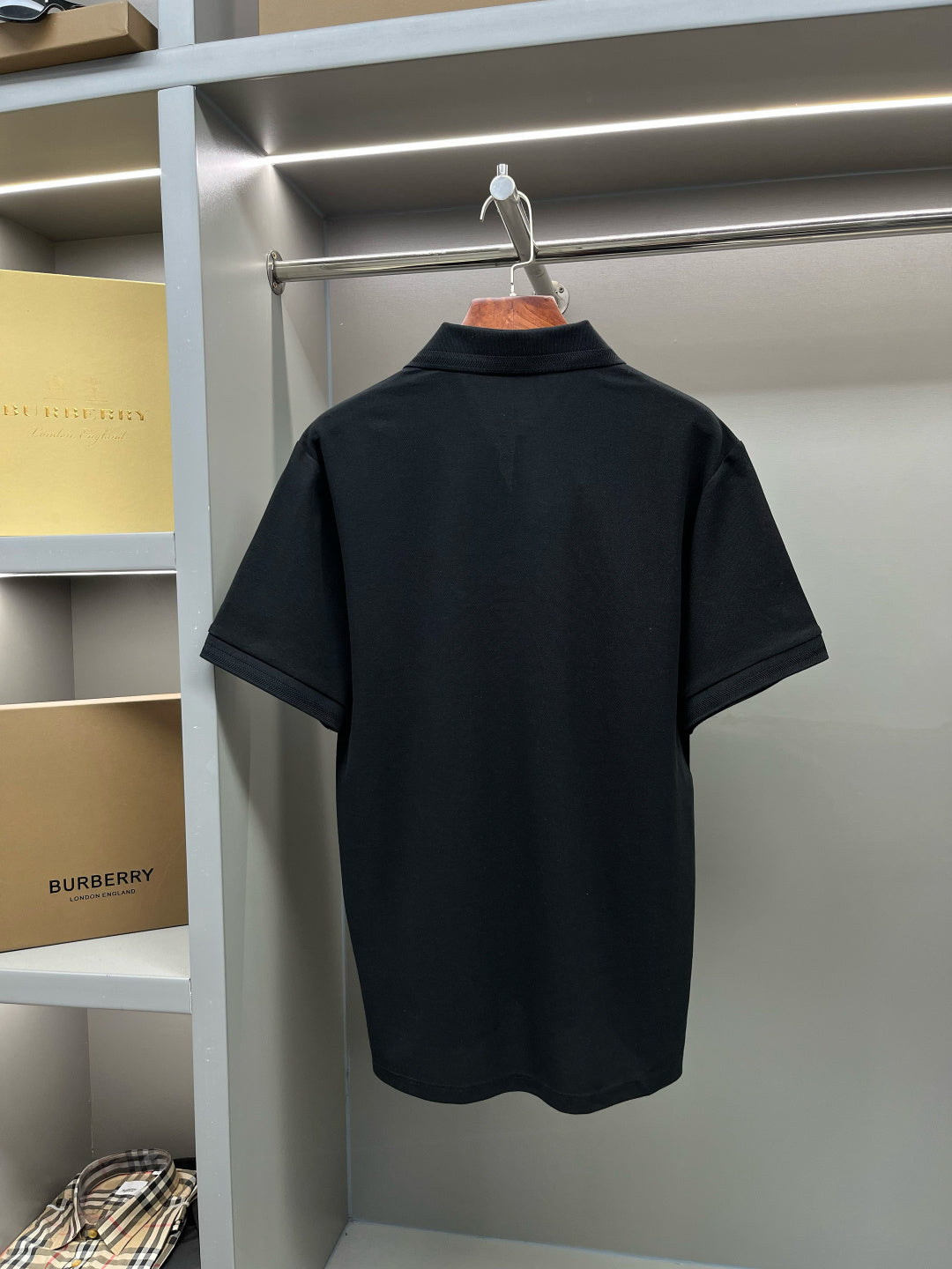 Burberry Knight Embroidered Piqué Cotton Polo Shirt – 2025 Spring/Summer Collection