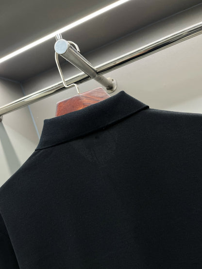 Burberry Knight Embroidered Piqué Cotton Polo Shirt – 2025 Spring/Summer Collection