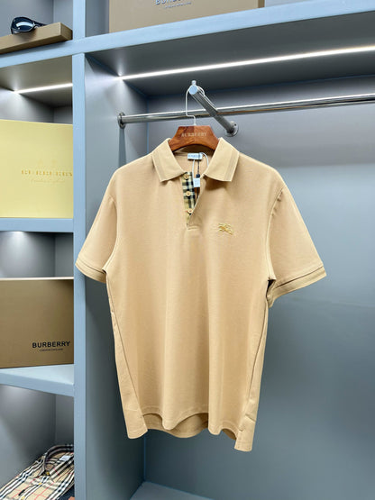 Burberry Knight Embroidered Piqué Cotton Polo Shirt – 2025 Spring/Summer Collection