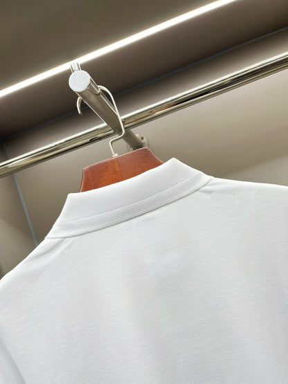 Burberry Knight Embroidered Piqué Cotton Polo Shirt – 2025 Spring/Summer Collection