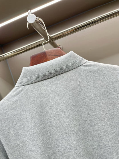 Burberry Knight Embroidered Piqué Cotton Polo Shirt – 2025 Spring/Summer Collection