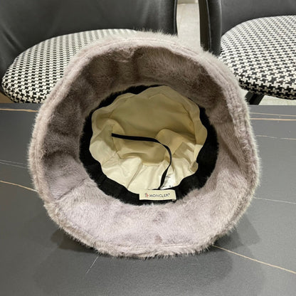 Moncler Fluffy Autumn/Winter Bucket Hat