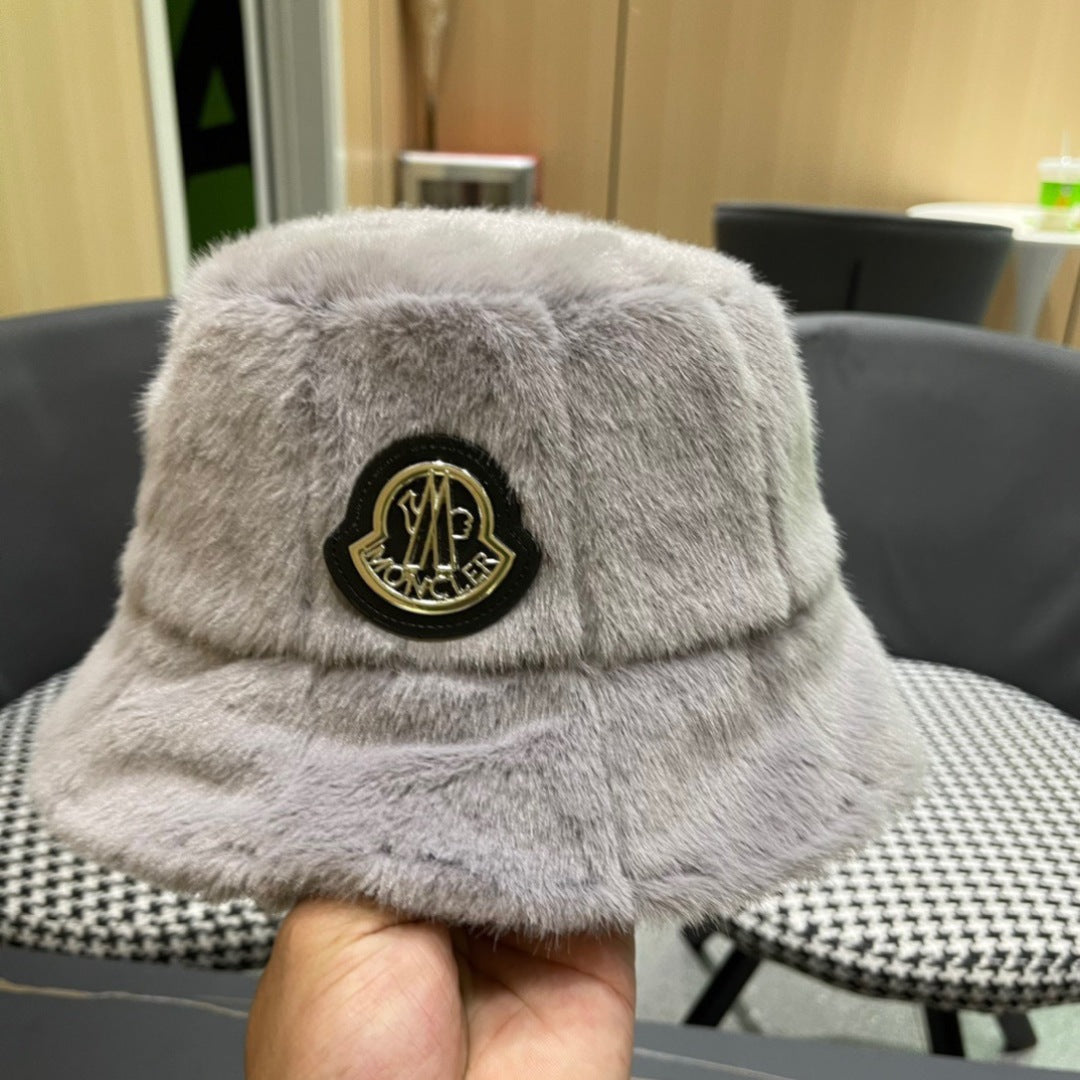 Moncler Fluffy Autumn/Winter Bucket Hat