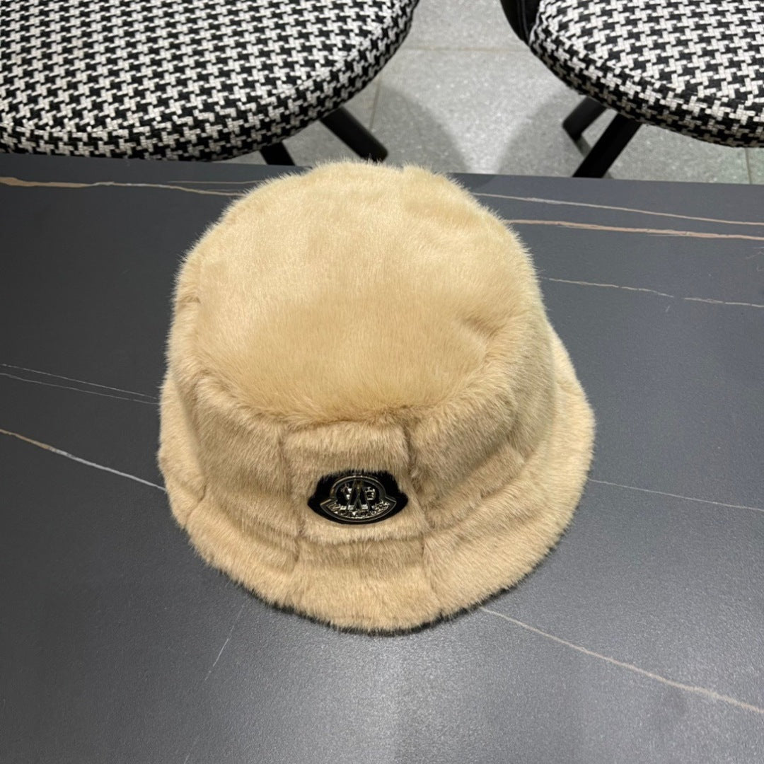 Moncler Fluffy Autumn/Winter Bucket Hat