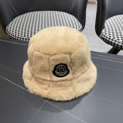 Moncler Fluffy Autumn/Winter Bucket Hat