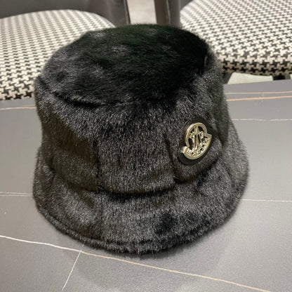 Moncler Fluffy Autumn/Winter Bucket Hat