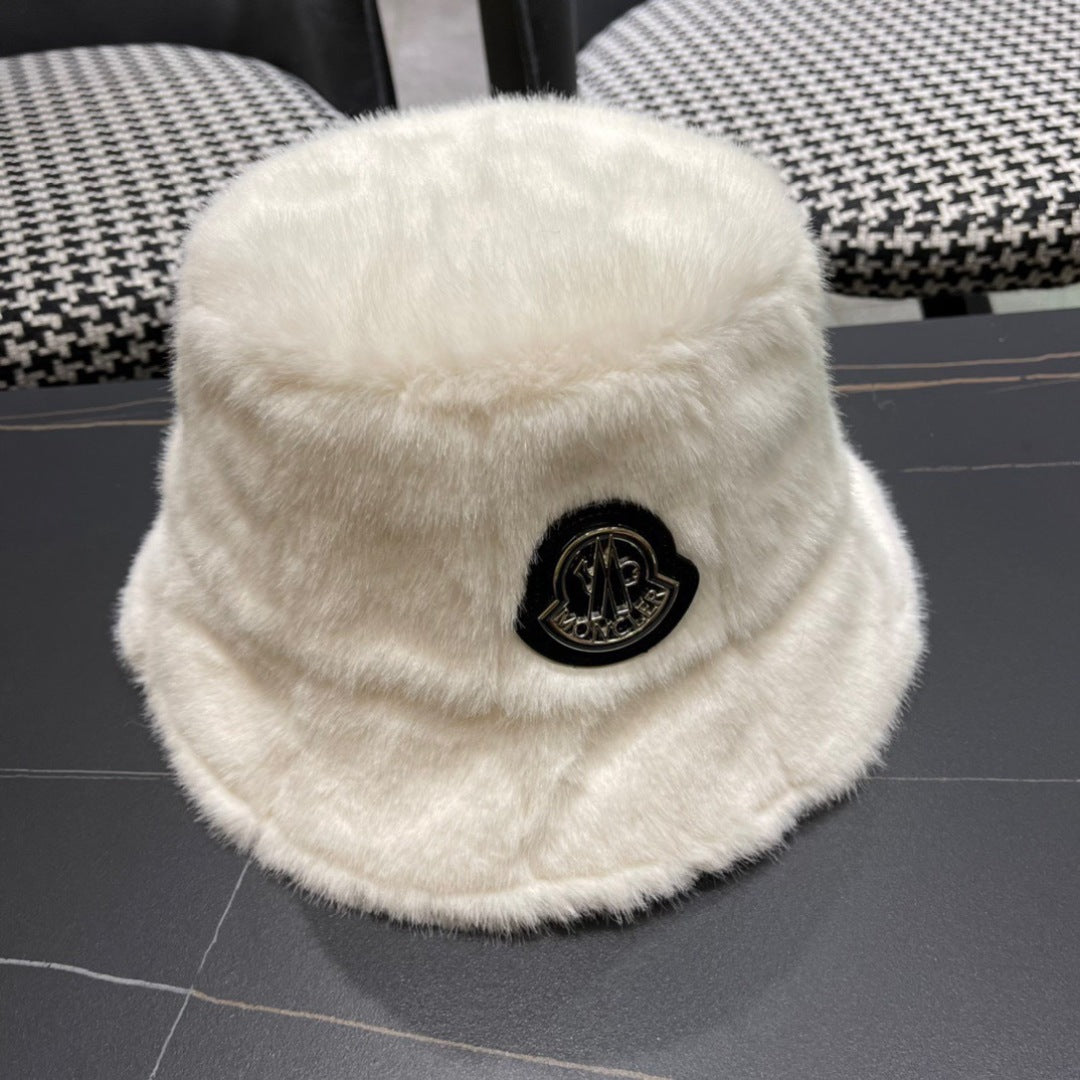Moncler Fluffy Autumn/Winter Bucket Hat