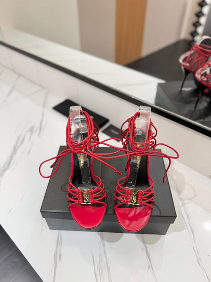 Saint Laurent Letter Buckle Pumps