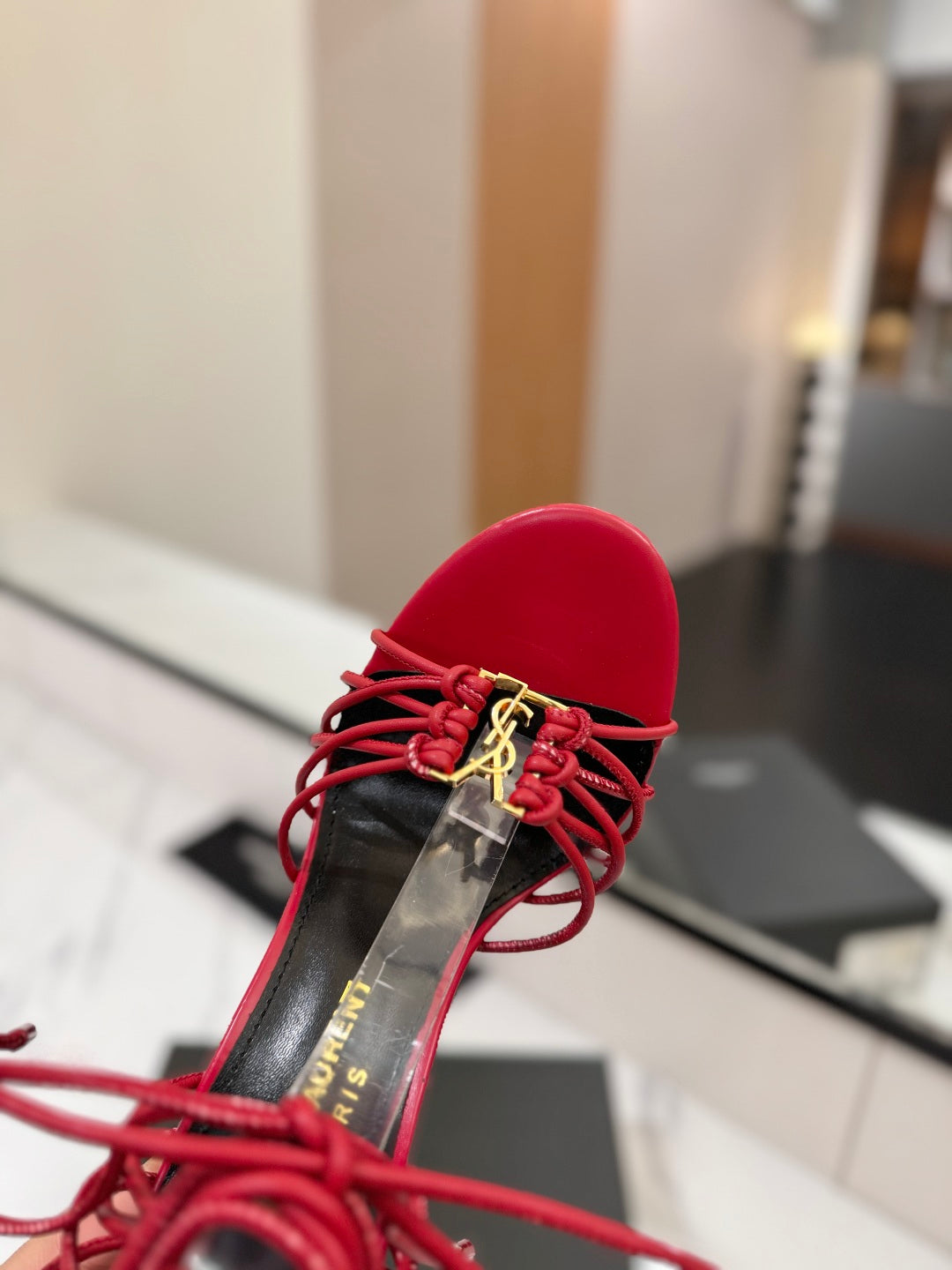 Saint Laurent Letter Buckle Pumps