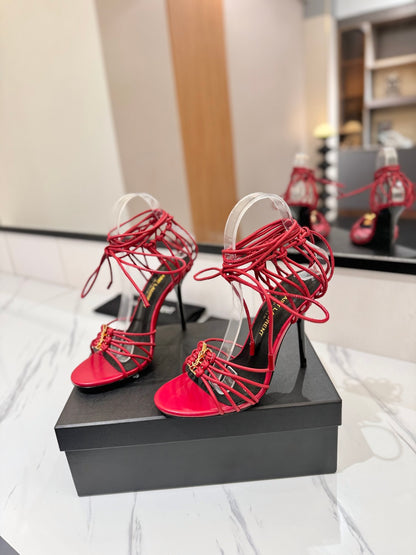Saint Laurent Letter Buckle Pumps