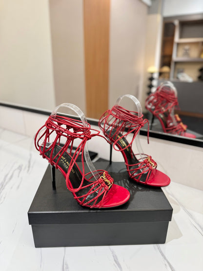 Saint Laurent Letter Buckle Pumps