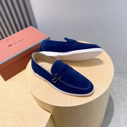 Loro Piana Suede Moccasin Shoes