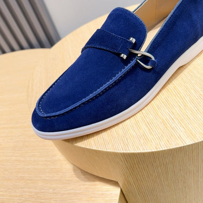 Loro Piana Suede Moccasin Shoes