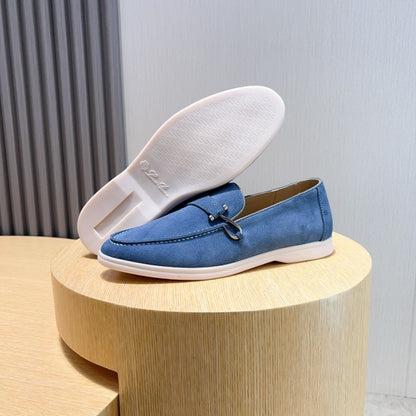 Loro Piana Suede Moccasin Shoes