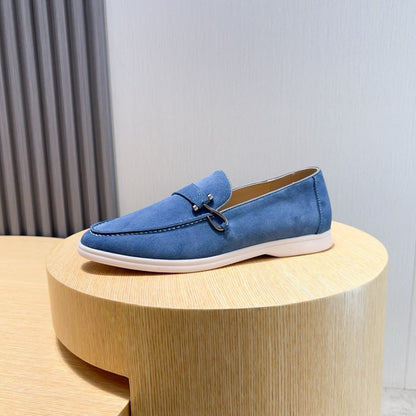 Loro Piana Suede Moccasin Shoes