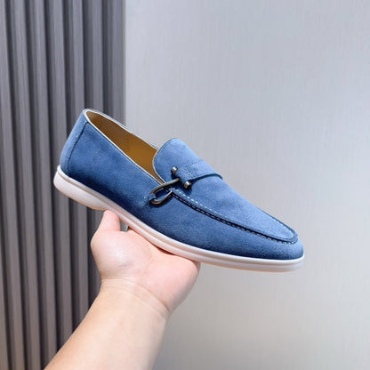 Loro Piana Suede Moccasin Shoes