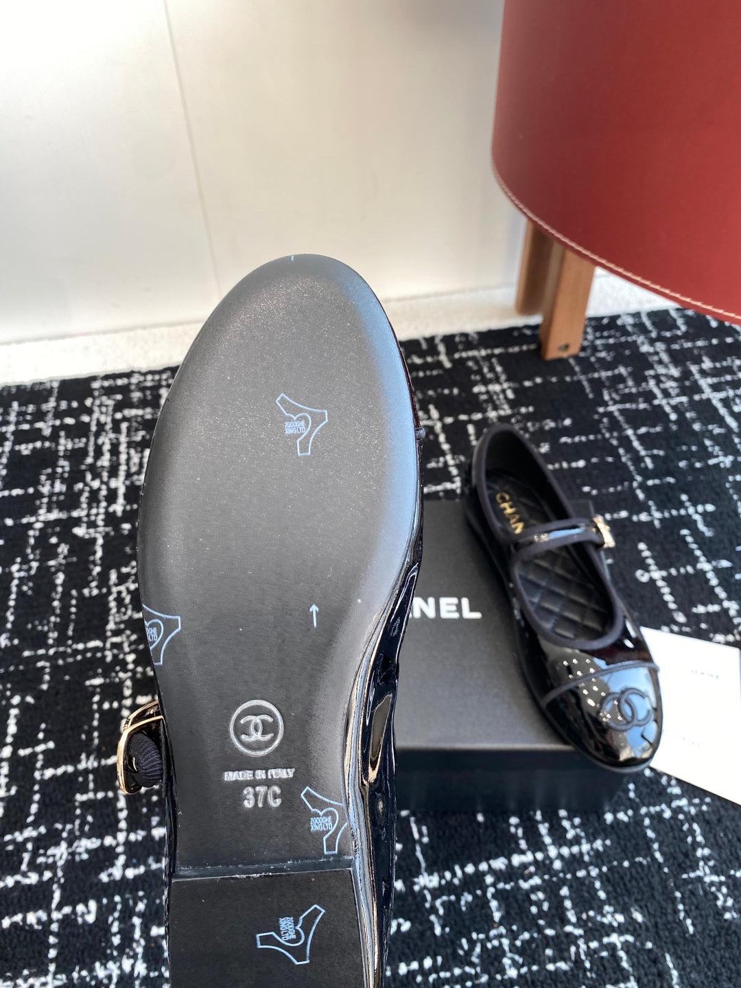 Chanel 25SS Embroidered Double C Mary Jane Ballet Flats