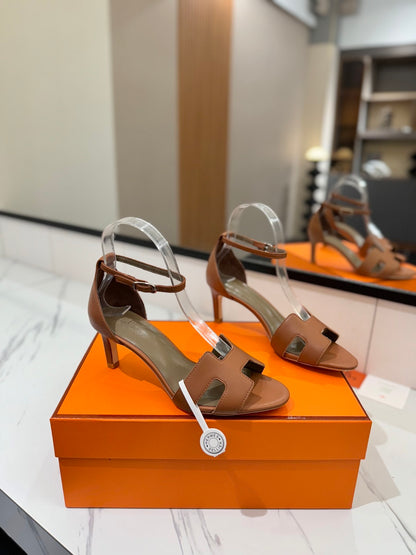 Hermès Classic Smooth Cowhide Heels – 6.5cm