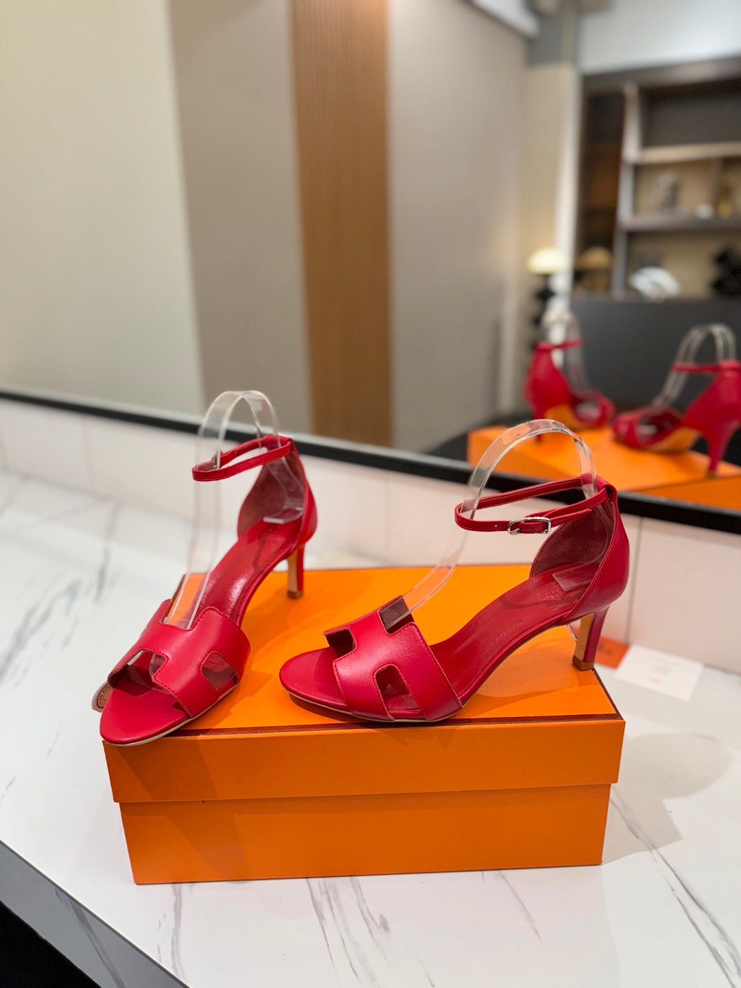 Hermès Classic Smooth Cowhide Heels – 6.5cm