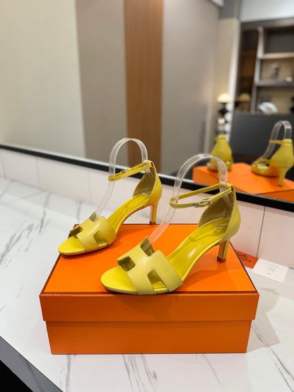 Hermès Classic Smooth Cowhide Heels – 6.5cm