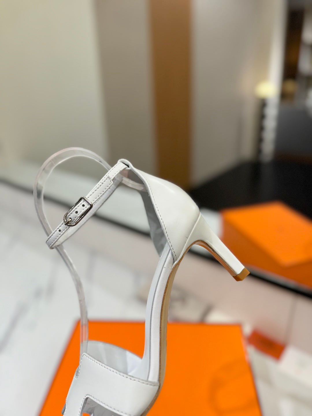 Hermès Classic Smooth Cowhide Heels – 6.5cm