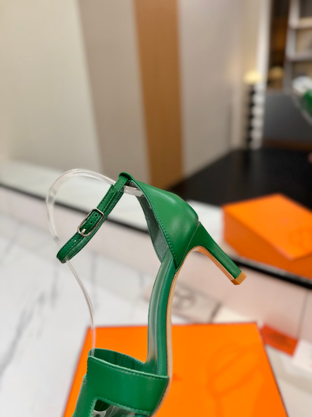 Hermès Classic Smooth Cowhide Heels – 6.5cm