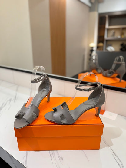 Hermès Classic Smooth Cowhide Heels – 6.5cm