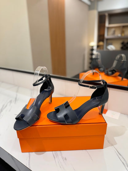 Hermès Classic Smooth Cowhide Heels – 6.5cm