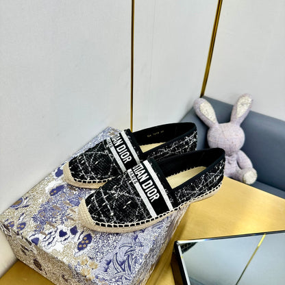 Dior Granville Embroidered Espadrille Flats