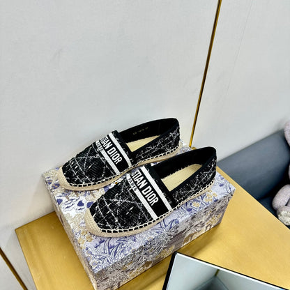 Dior Granville Embroidered Espadrille Flats