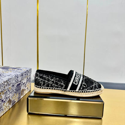 Dior Granville Embroidered Espadrille Flats