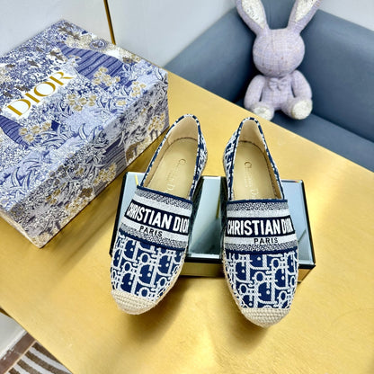 Dior Granville Embroidered Espadrille Flats