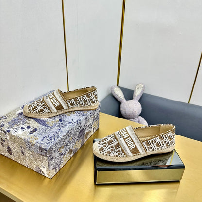 Dior Granville Embroidered Espadrille Flats