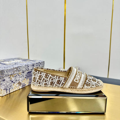 Dior Granville Embroidered Espadrille Flats
