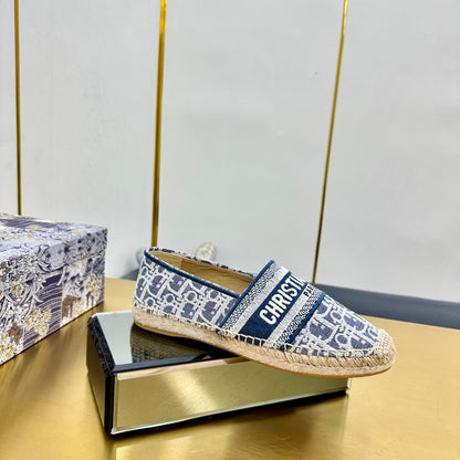Dior Granville Embroidered Espadrille Flats