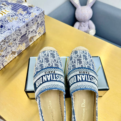 Dior Granville Embroidered Espadrille Flats
