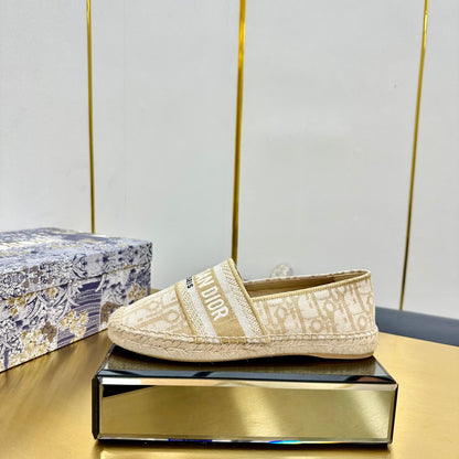 Dior Granville Embroidered Espadrille Flats