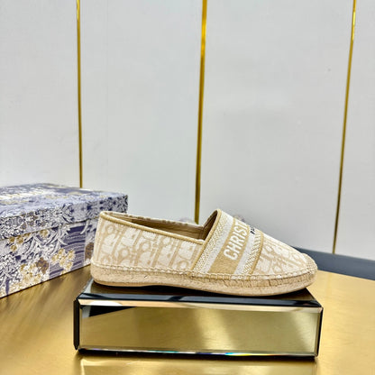 Dior Granville Embroidered Espadrille Flats