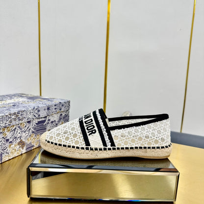 Dior Granville Embroidered Espadrille Flats
