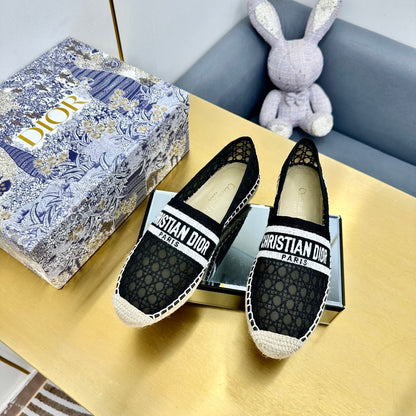Dior Granville Embroidered Espadrille Flats
