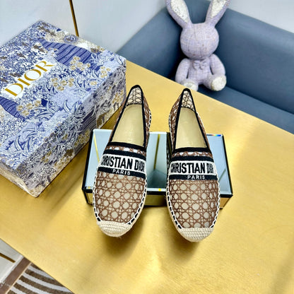 Dior Granville Embroidered Espadrille Flats