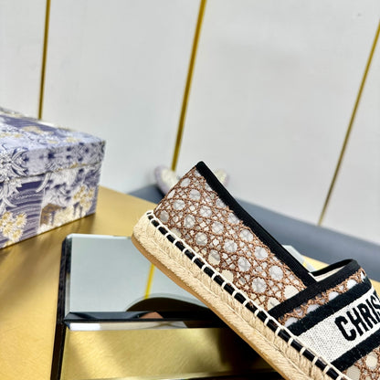 Dior Granville Embroidered Espadrille Flats