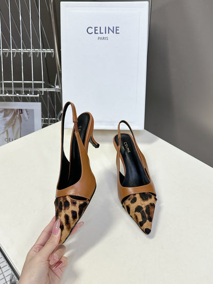 Celine Triomphe Calfskin Heels – Spring/Summer Collection
