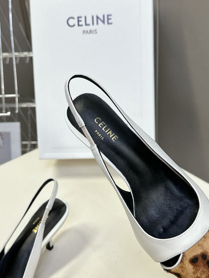 Celine Triomphe Calfskin Heels – Spring/Summer Collection