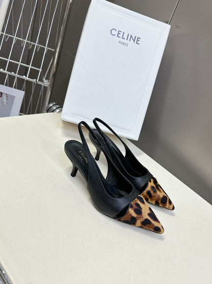 Celine Triomphe Calfskin Heels – Spring/Summer Collection