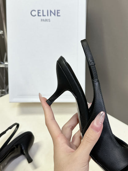 Celine Triomphe Calfskin Heels – Spring/Summer Collection