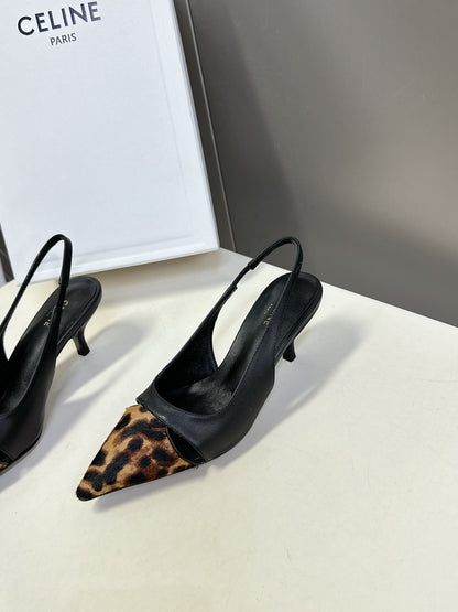 Celine Triomphe Calfskin Heels – Spring/Summer Collection