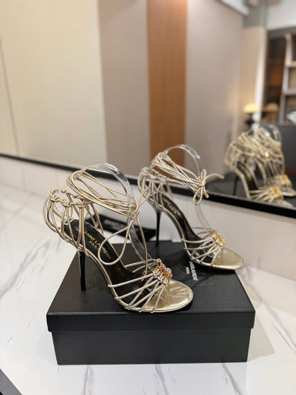 Saint Laurent Letter Buckle Pumps