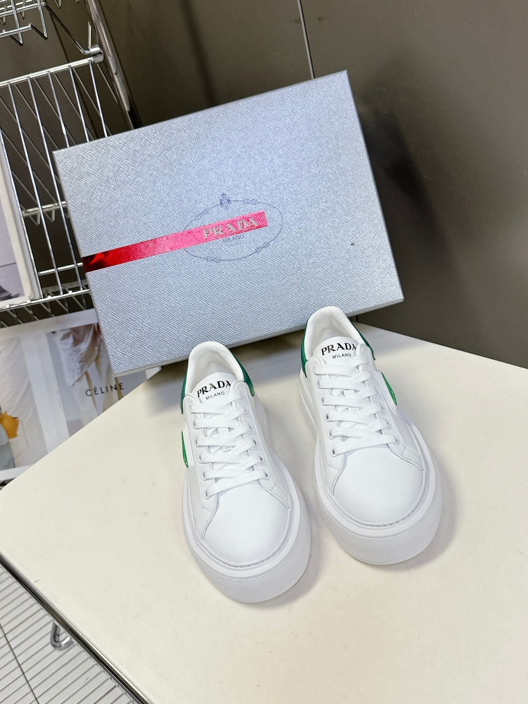 Prada Retro Platform Sneakers