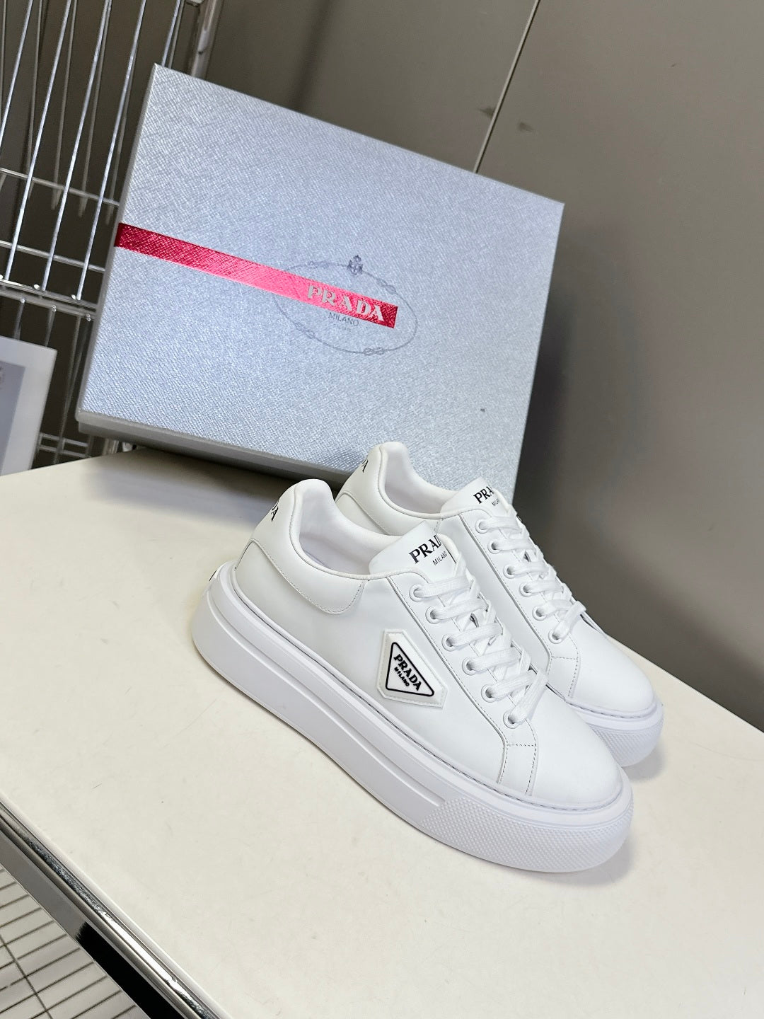 Prada Retro Platform Sneakers
